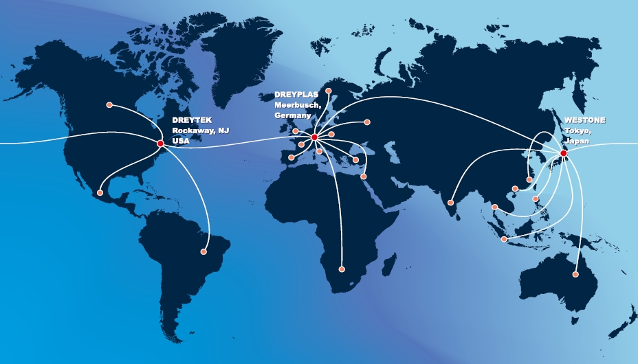 Chart Network: Dreytek (USA), Dreyplas (Germany), WESTONE (Japan)