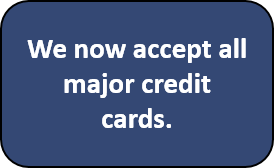 We now accept all major credit cards